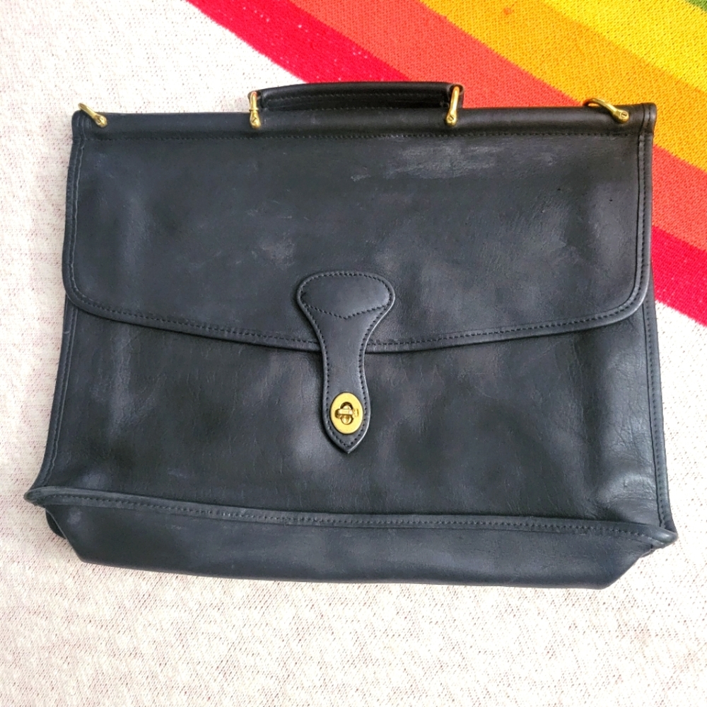 Vintage full leather satchel